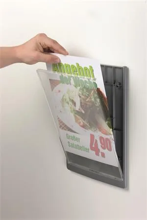 Informačná tabuľa, 210x297 mm, DURABLE „CLICK SIGN”, modrá 4