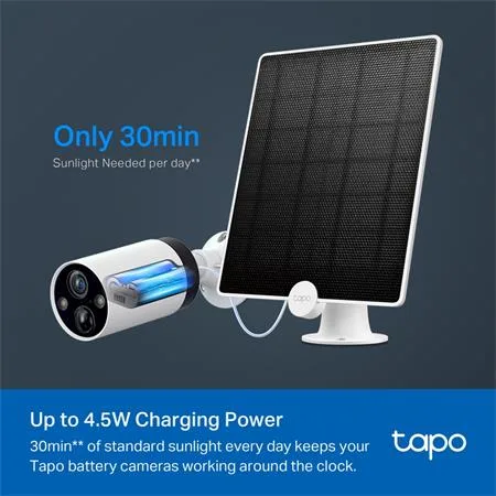 Smart solárny panel, vodeodolný, nastaviteľný, TP-LINK, "Tapo A200" 6
