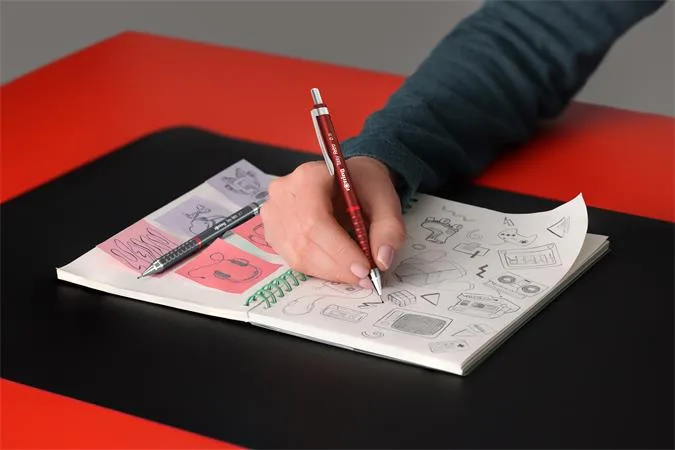 Mikroceruzka, 0,5 mm, ROTRING "Tikky Retro", červená 2