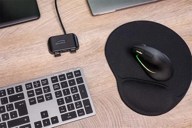 Myš, bezdrôtová, optická, vertikálna, USB, SPEEDLINK "Piavo Pro", čierna 4