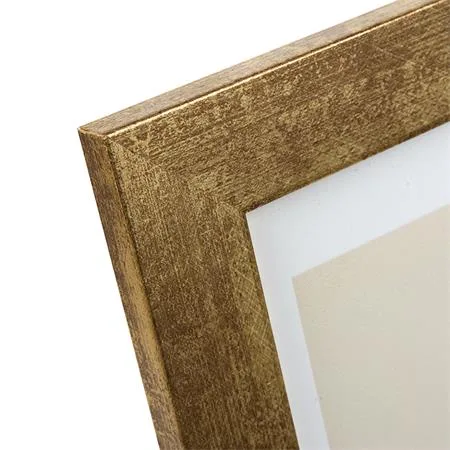 Obrazový rám, drevený, 10x15 cm, "Goldbuch Ian", zlatá 2