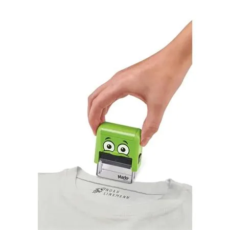 Pečiatka na textil, zostaviteľná, COLOP "Marky", zelená pečiatka, čierna poduška 4