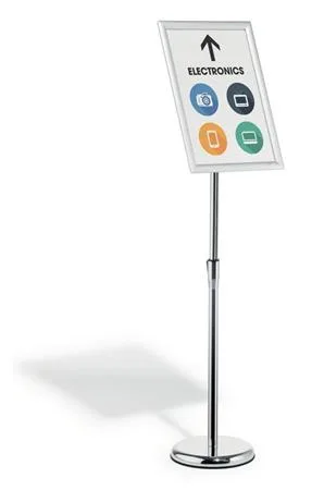 Tabuľa na plagáty, stojanová, A3, hliníkový rám, DURABLE 2