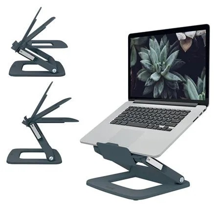 Stojan na notebook, nastaviteľný, LEITZ "Ergo", sivá 2