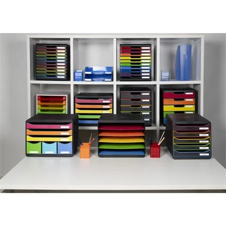 Box na dokumenty, plast, 6 zásuviek, EXACOMPTA "Store-Box Maxi Iderama®" 7