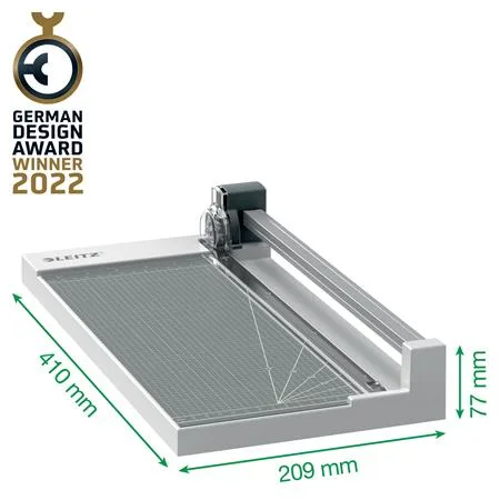 Rezačka, kotúčová, A4, 10 listov, LEITZ "Precision Home Office A4" 4