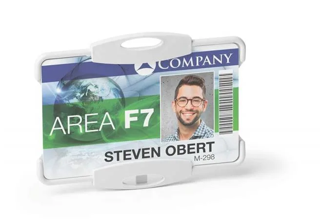 Držiak na identifikačnú kartu, 1 ks, DURABLE "ECO", sivá 2