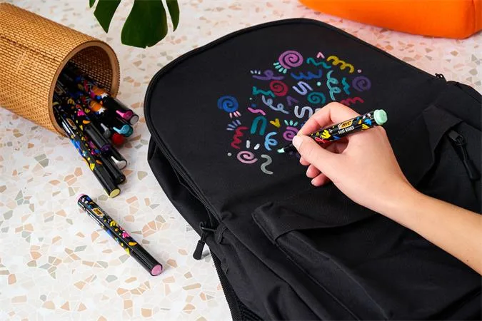 Dekoračný popisovač, 1,5 - 2,3 mm, BIC, 12  rôznych živých farieb 5