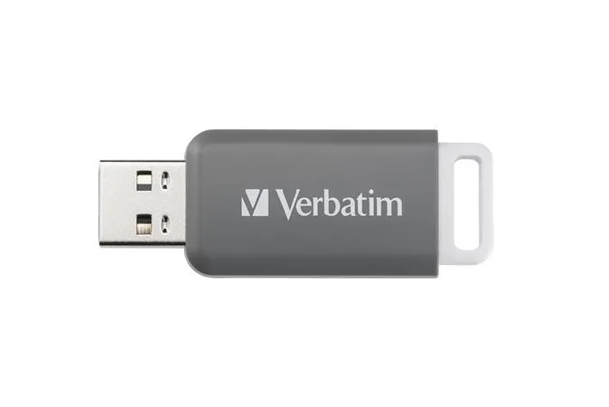 USB kľúč, 128GB, USB 2.0, VERBATIM "Databar", sivý 5