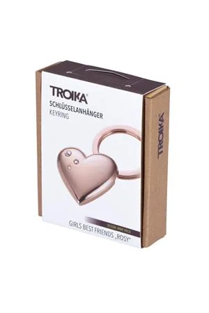 Kľúčenka, s krištálmi SWAROVSKI®, TROIKA, "Girls Best Friend Rosy" Shiny 3