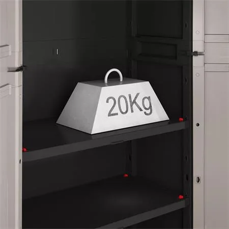 Skriňa na náradie, nízka, plastová, KETER "Pro", čierna-sivá 6