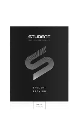 Zošit, A4, linajkový, 32 listov, ICO "Student Premium", čierny 3