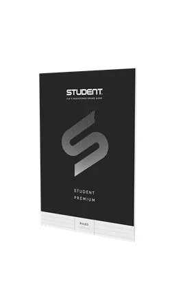 Zošit, A4, linajkový, 32 listov, ICO "Student Premium", čierny 4