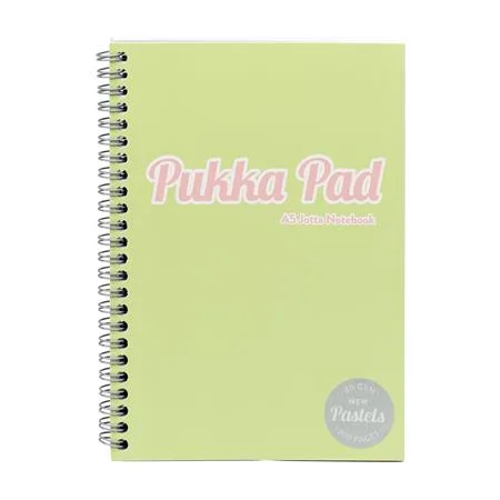 Špirálový zošit, A5, linajkový, 200 listov, PUKKA PAD "Pastel Jotta Pad", mix farieb 3