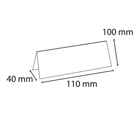 Držiak na menovku, stolový, 110 × 40 × 100 mm, EXACOMPTA 3
