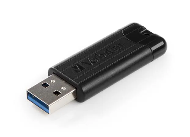 USB kľúč, 16GB, USB 2.0, 10/4MB/sec, VERBATIM "PinStripe", čierna 2