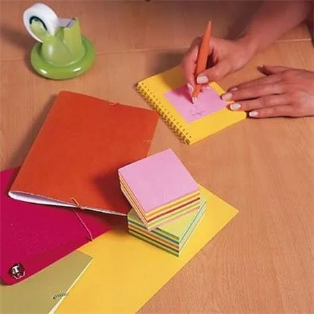Samolepiaci bloček, 76x76 mm, 450 listov, 3M POSTIT, mix farieb 5