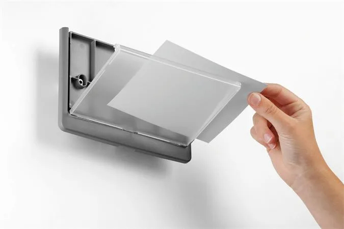 Informačná tabuľka, 149 x 52,5 mm, DURABLE "CLICK SIGN", biela 7