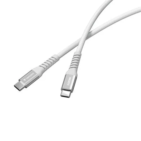 USB kábel, USB-C – USB-C, 1,2 m, 100W, magnetický, VERBATIM, sivý 2