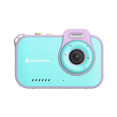 Fotoaparát, digitálny, vodeodolný, detský, AGFAPHOTO Realikids 2 "ARKCW2PK", modrý-ružový 4