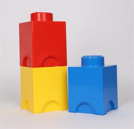 Úložný box, hranatý, LEGO, žltý 7