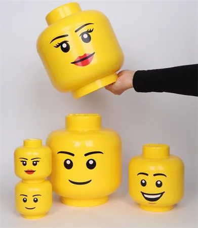 Úložný box, veľký, hlava, LEGO, Boy 3