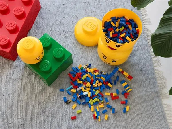 Úložný box, veľký, hlava, LEGO, Girl 6