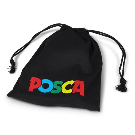 Dekoračný popisovač, sada, 1,8-2,5 mm, UNI "Posca Pouch PC-5M", 8 rôznych farieb, v puzdre 2