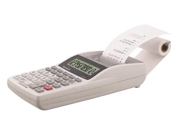 Kalkulačka, s tlačou, 12 miestny displej, 2 farebná tlač, SHARP "EL-1611V" 3