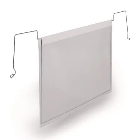 Logistické vrecko, s drôtikom, A5, hotizontálne, PP, DURABLE "HARD COVER", priehľadné 2
