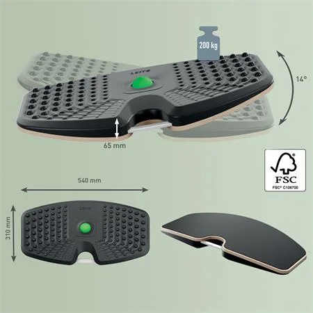 Balančná doska, ergonomická, LEITZ "Ergo Active" 3