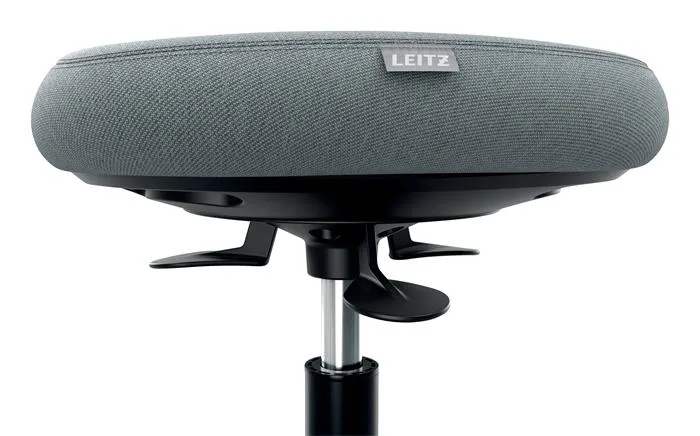 Pracovná stolička, s kolieskami, ergonomická, LEITZ "Ergo Comfort Active", svetlosivá 7