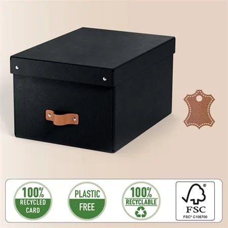 Úložný box, veľkosť M, LEITZ "Puro", čierny 4