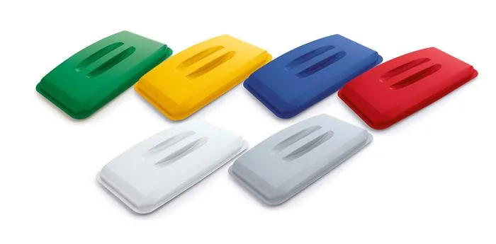 Poklop pre 60 l odpadkový kôš,  plast, DURABLE "Durabin®", biely 3