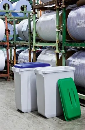 Poklop pre 60 l odpadkový kôš,  plast, DURABLE "Durabin®", zelený 6