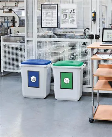 Poklop pre 60 l odpadkový kôš,  plast, DURABLE "Durabin®", zelený 7