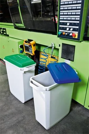 Poklop pre 60 l odpadkový kôš,  plast, DURABLE "Durabin®", žltý 4