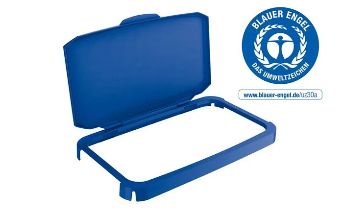 Výklopné veko pre 60 l odpadkový kôš, plast, DURABLE "Durabin®", modré 2