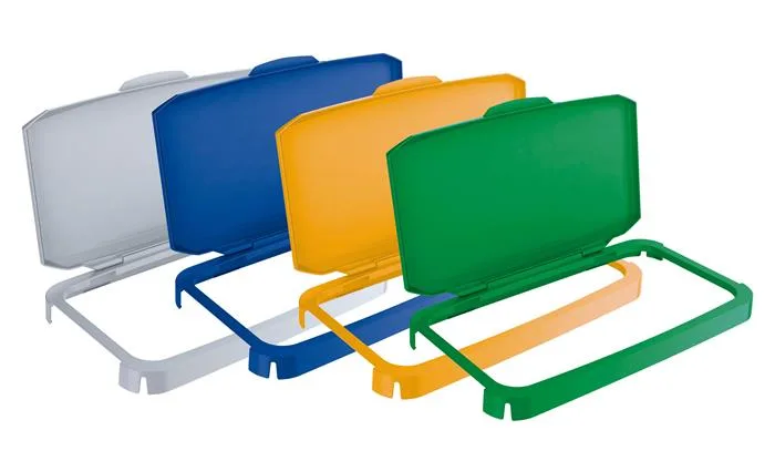 Výklopné veko pre 60 l odpadkový kôš, plast, DURABLE "Durabin®", modré 4