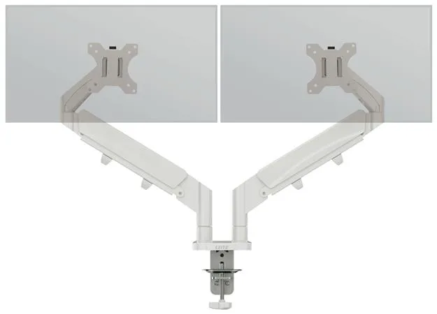 Rameno na dva monitor, LEITZ "Ergo Dual", svetlosivá 2