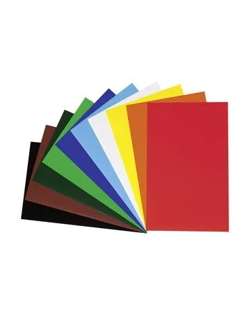 Dekoračný kartón, 2 stranný, 50x70 cm, 300 g, 10 listov, FOLIA, rôzne farby 2