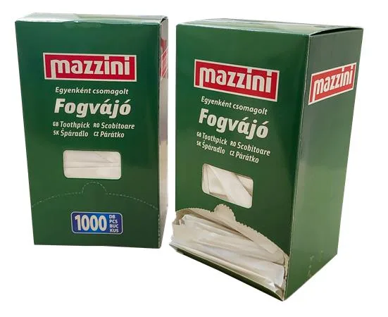 Špáradlá, hygienicky balené, 1000 ks, MAZZINI 2