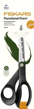 Kuchynské nožnice, 21 cm FISKARS "Functional ReNew", čierne 2