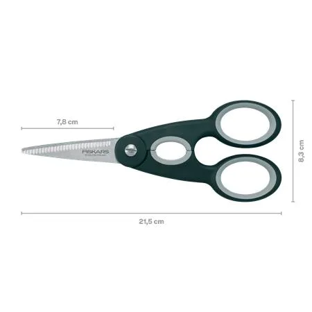 Kuchynské nožnice, 22 cm FISKARS "Functional ReNew", čierne 3