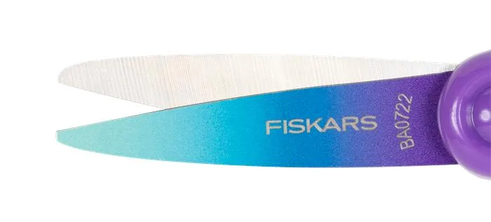 Nožnice, školské 15 cm, FISKARS, ombre fialové 2