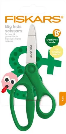 Nožnice, školské 15 cm, FISKARS, zelené 3