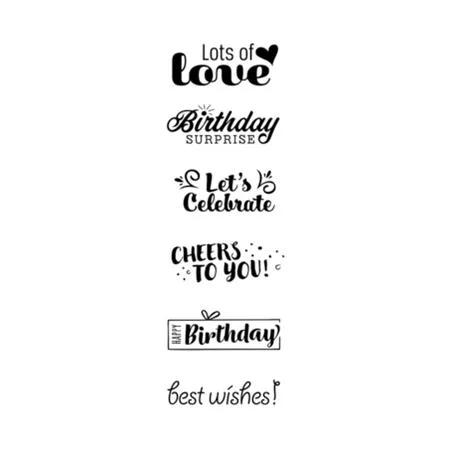 Sada pečiatok, 6 vzorov, TRODAT "Creativ Birthday" 2