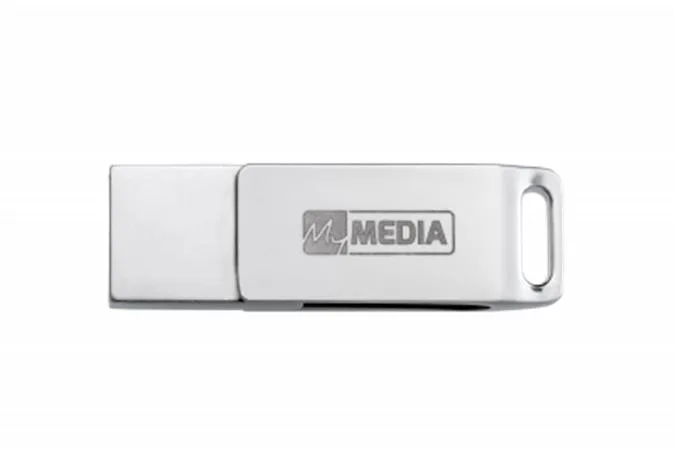 USB kľúč, 32GB,  USB 3.2 Gen1+ USB-C, hliníkový kryt, MYMEDIA "Dual" (by VERBATIM) 5
