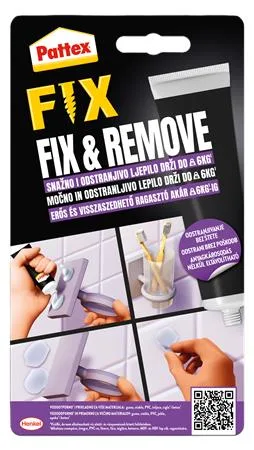 Lepidlo, montážne, 44 g, HENKEL "Pattex Fix & Remove" 2