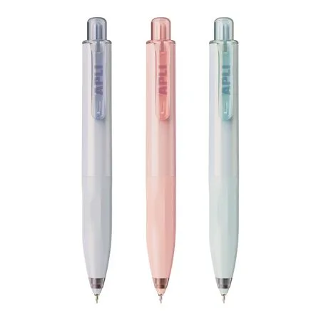 Gélové pero, mini, displej, 0,5 mm, stláčací mechanizmus, APLI "Pocket Gel", mix pastelových farieb 2